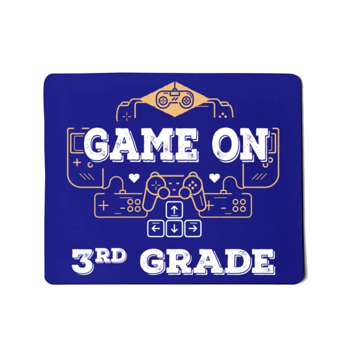 Game On 3Rd Grade Cool Back To School Gamers Gift Mousepad