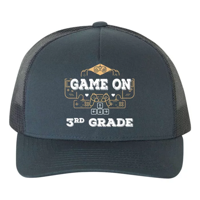 Game On 3Rd Grade Cool Back To School Gamers Gift Yupoong Adult 5-Panel Trucker Hat