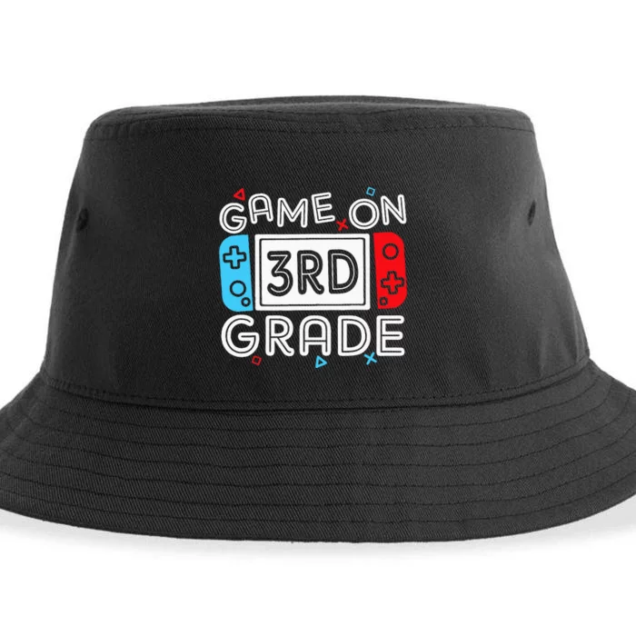 Game On 3rd Grade Third Back To School First Day Kids Sustainable Bucket Hat