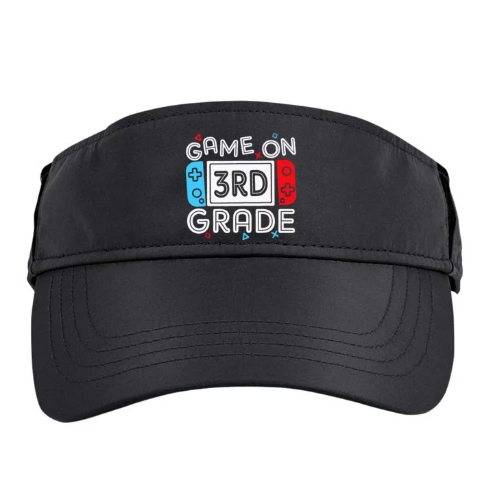 Game On 3rd Grade Third Back To School First Day Kids Adult Drive Performance Visor