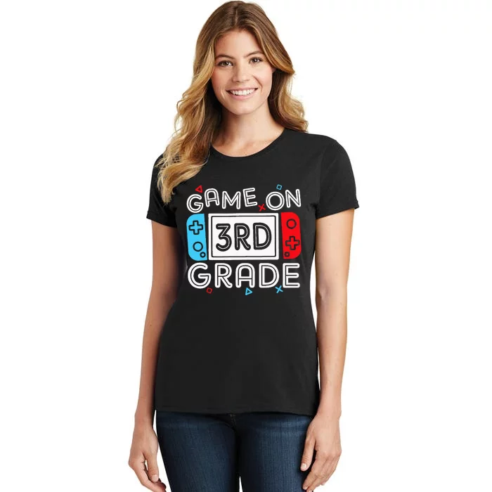 Game On 3rd Grade Third Back To School First Day Kids Women's T-Shirt