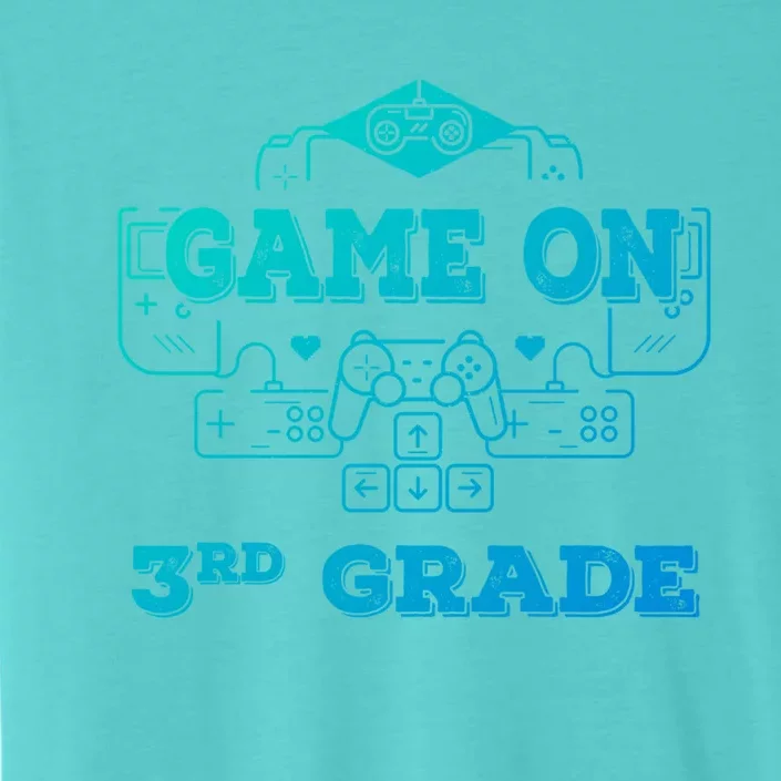 Game On 3Rd Grade Cool Back To School Gamers Gift ChromaSoft Performance T-Shirt