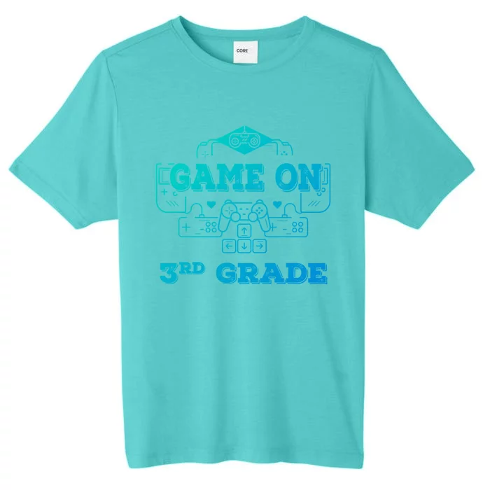 Game On 3Rd Grade Cool Back To School Gamers Gift ChromaSoft Performance T-Shirt