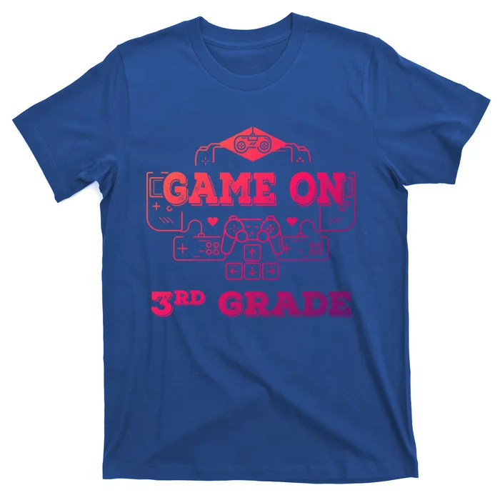 Game On 3Rd Grade Cool Back To School Gamers Gift T-Shirt