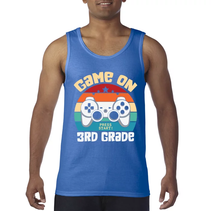 Game On 3Rd Grade Gamer Teacher Student Gift Back To School Gift Tank Top