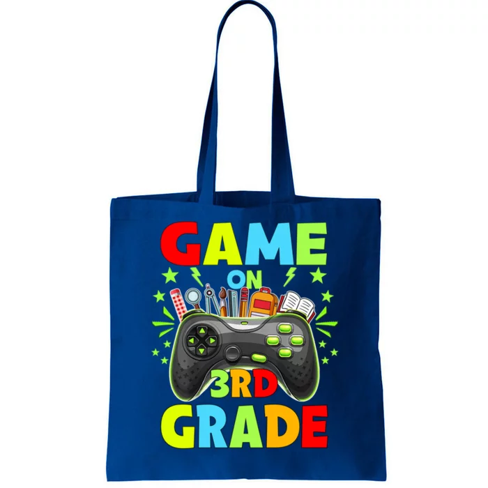 Game On 3Rd Grade Level Unlocked Video Game Gift Tote Bag