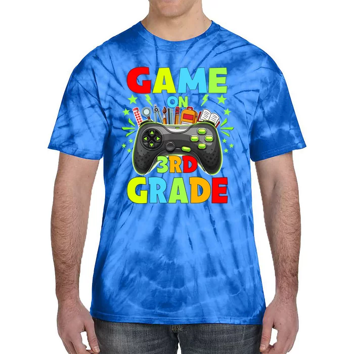 Game On 3Rd Grade Level Unlocked Video Game Gift Tie-Dye T-Shirt