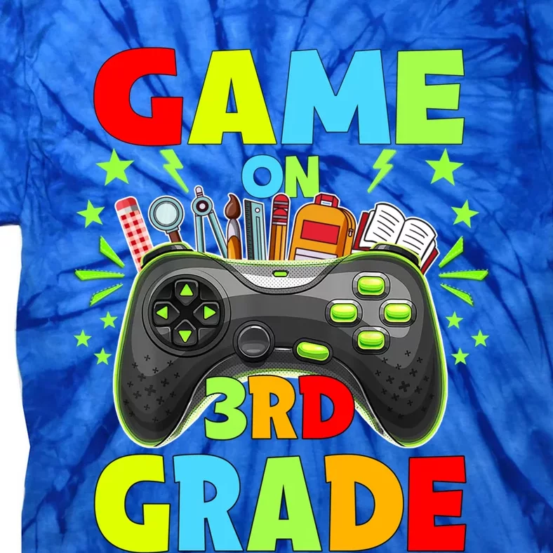 Game On 3Rd Grade Level Unlocked Video Game Gift Tie-Dye T-Shirt