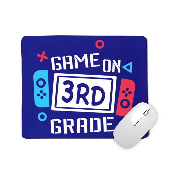 Game On 3Rd Grade Gift Third Grade Back To School Gift Mousepad