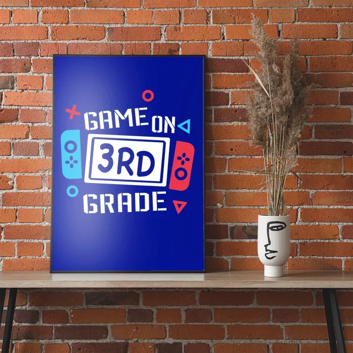 Game On 3Rd Grade Gift Third Grade Back To School Gift Poster