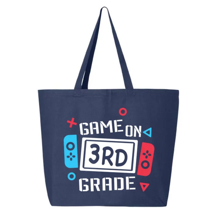 Game On 3Rd Grade Gift Third Grade Back To School Gift 25L Jumbo Tote