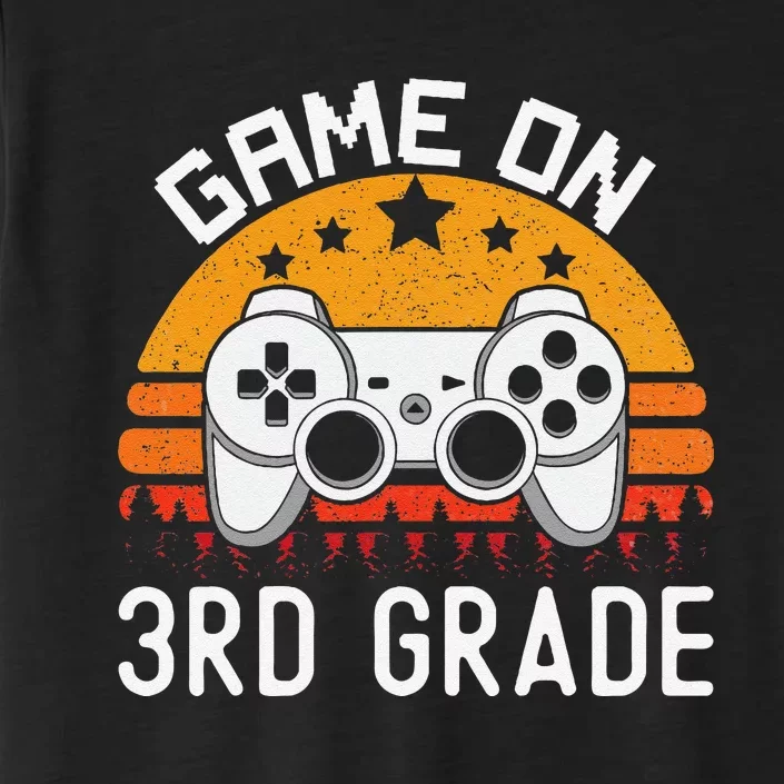 Game On 3rd Grade Back To School Third Grade Gamer ChromaSoft Performance T-Shirt