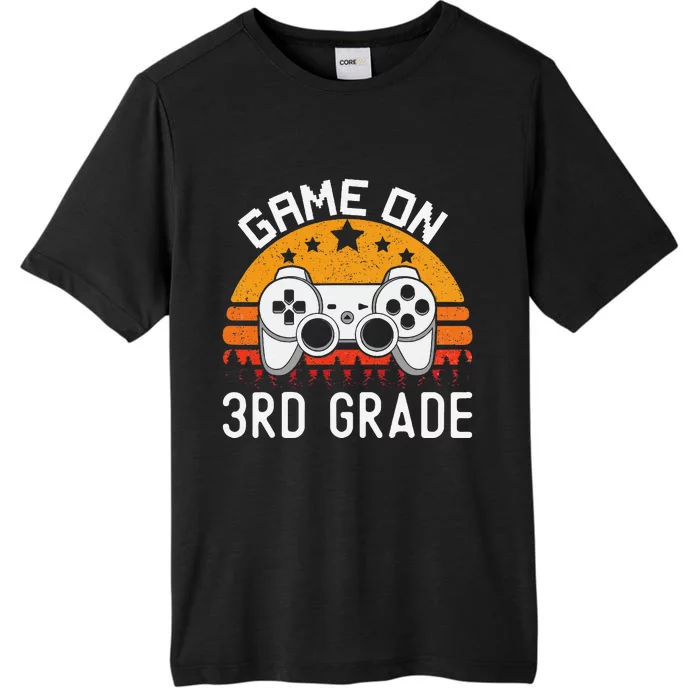 Game On 3rd Grade Back To School Third Grade Gamer ChromaSoft Performance T-Shirt