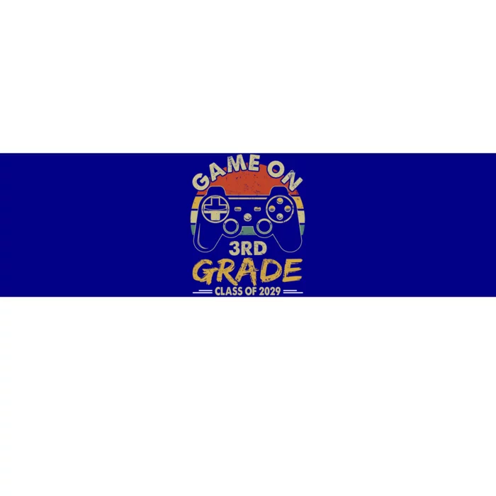 Game On 3Rd Grade Gamer Class Of 2029 Vintaged Fun S Gift Bumper Sticker