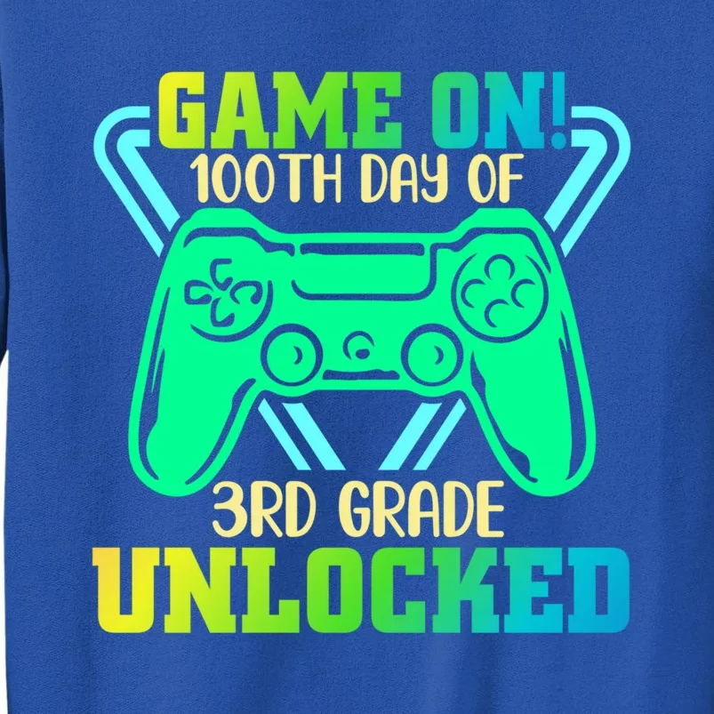 Game On 3Rd Grade Unlocked Video Game Lover 100Th Days Gift Sweatshirt