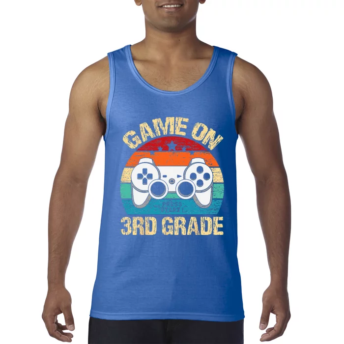 Game On 3rd Grade Back To School 3rd Grade Level Unlocked Tank Top