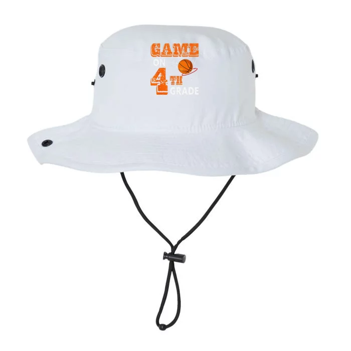 Game On 4th Grade Basketball Back To School Funny Gift Legacy Cool Fit Booney Bucket Hat