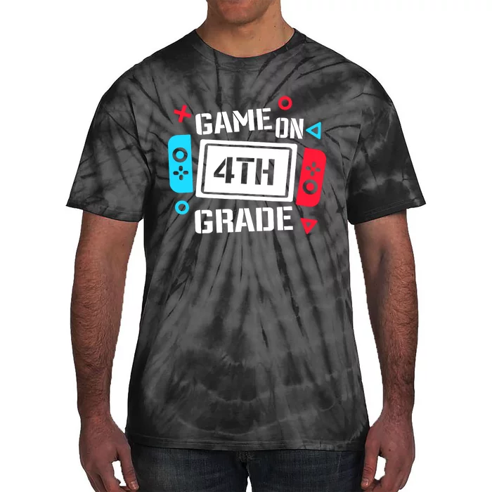 Game On 4th Grade Boy Fourth Grade Back To School Tie-Dye T-Shirt