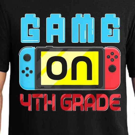 Game On 4th Grade Gaming Gamer Back To School Student Kids Pajama Set