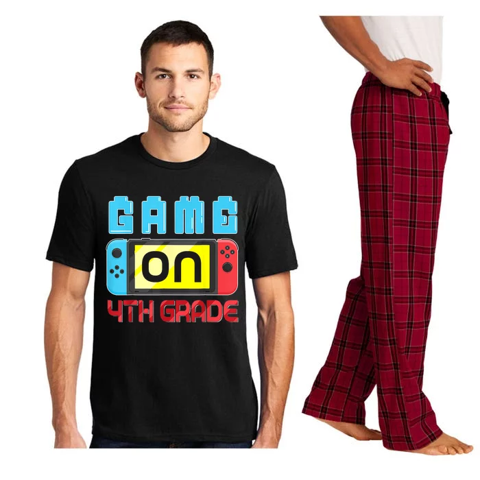 Game On 4th Grade Gaming Gamer Back To School Student Kids Pajama Set