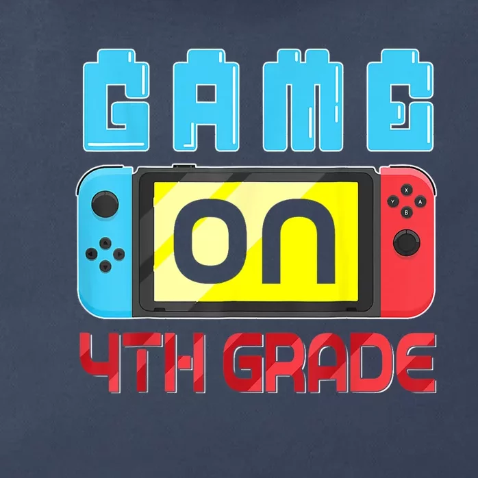 Game On 4th Grade Gaming Gamer Back To School Student Kids Zip Tote Bag