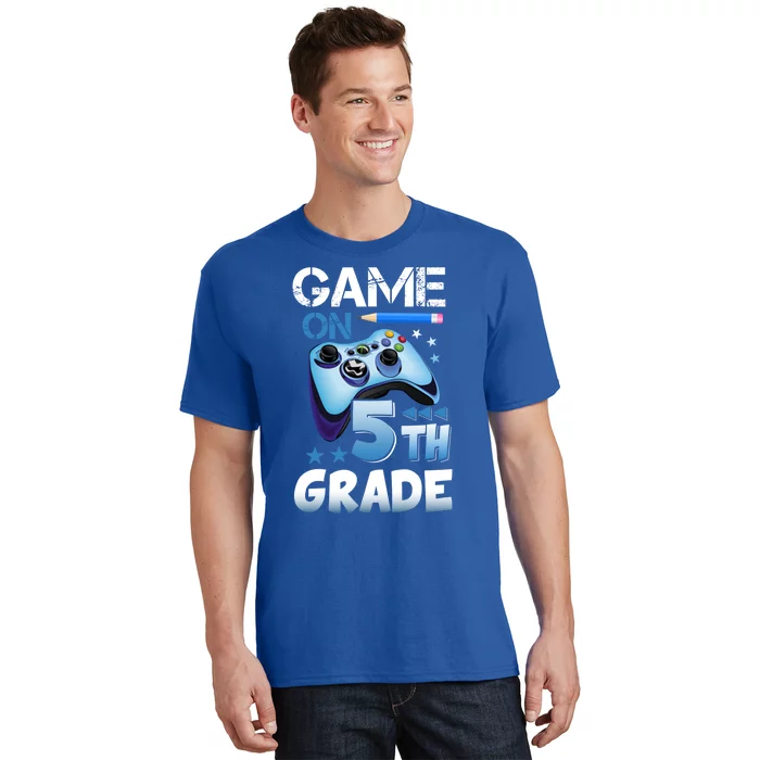 Game On 5Th Grade First Day Gamer Back To School Gift T-Shirt