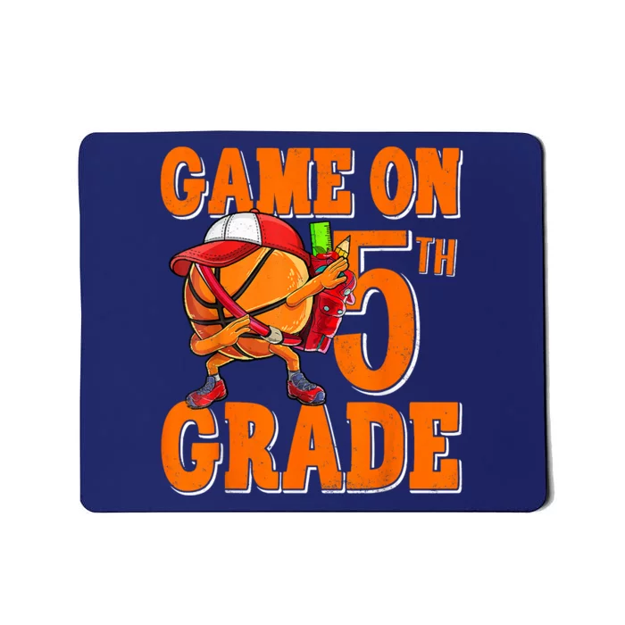 Game On 5th Grade Basketball Dabbing Retro Player Mousepad