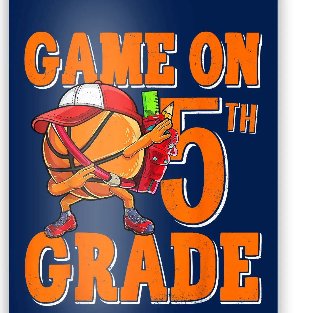 Game On 5th Grade Basketball Dabbing Retro Player Poster