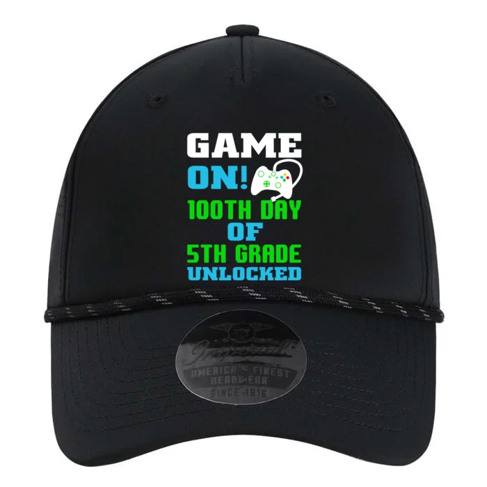 Game On 5Th Grade Unlocked Video Game Lover 100Th Days Funny Gift Performance The Dyno Cap