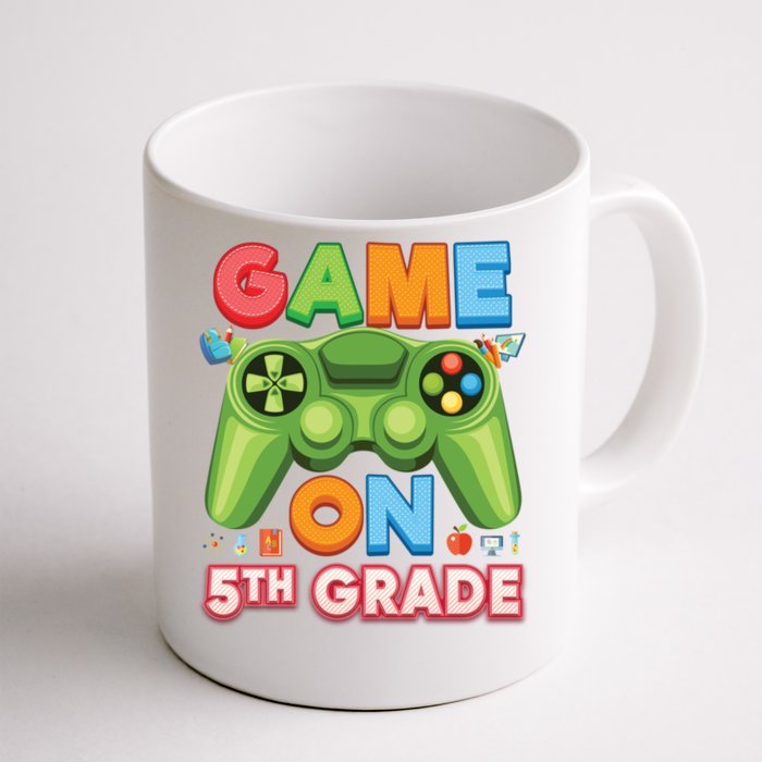 Game On 5Th Grade Video Game Console Fifth Student Teach Gift Front & Back Coffee Mug