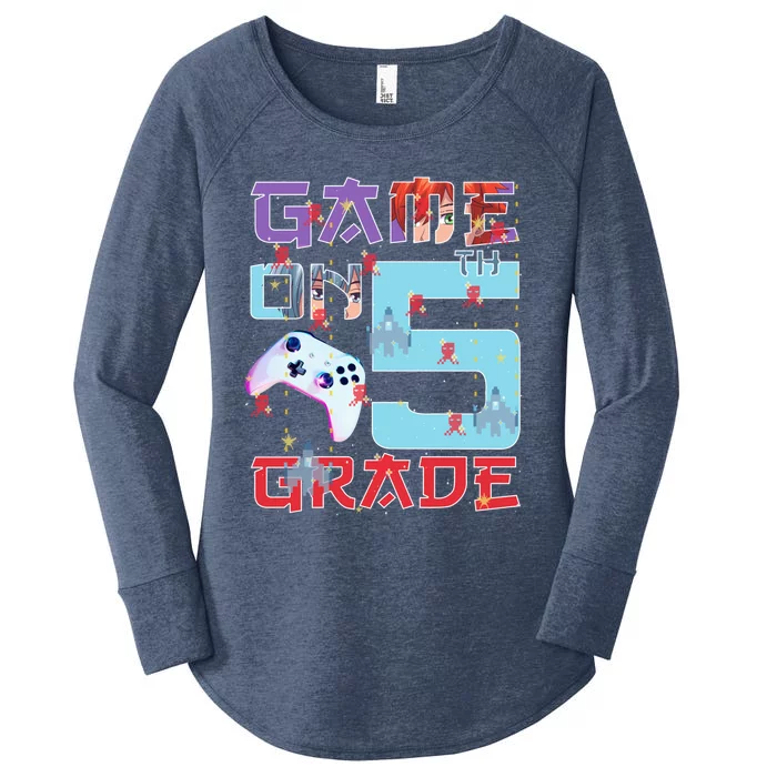 Game On 5Th Fifth Grade 5Th Grade First Day Of School Gift Women's Perfect Tri Tunic Long Sleeve Shirt