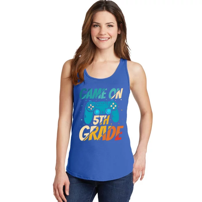 Game On 5Th Grade First Day Gamer Back To School Cute Gift Ladies Essential Tank