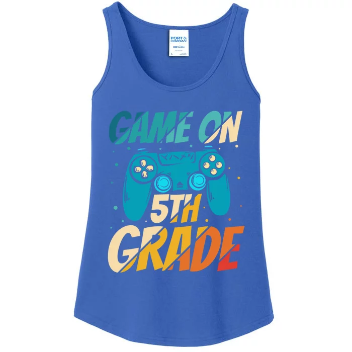 Game On 5Th Grade First Day Gamer Back To School Cute Gift Ladies Essential Tank