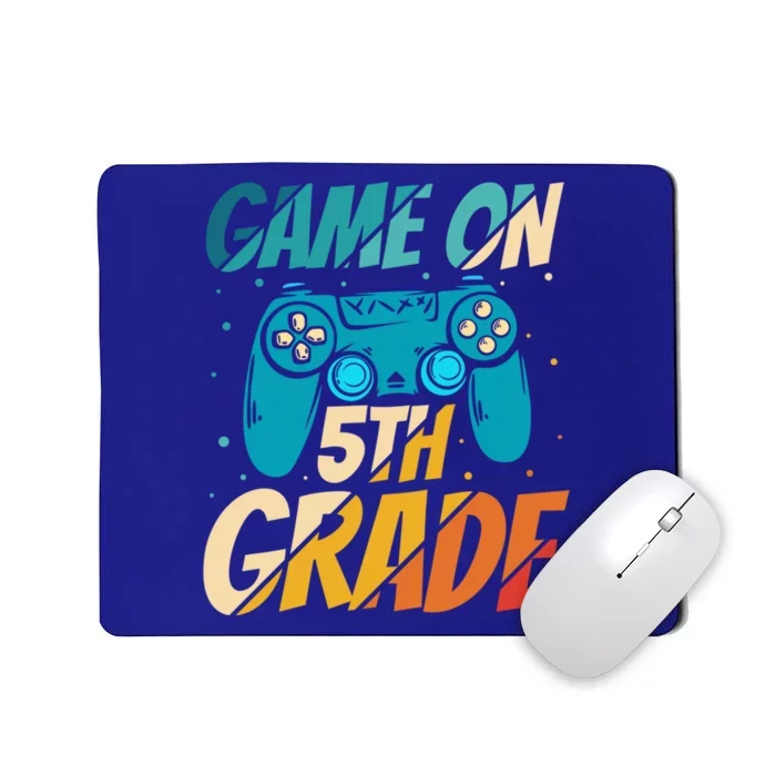 Game On 5Th Grade First Day Gamer Back To School Cute Gift Mousepad