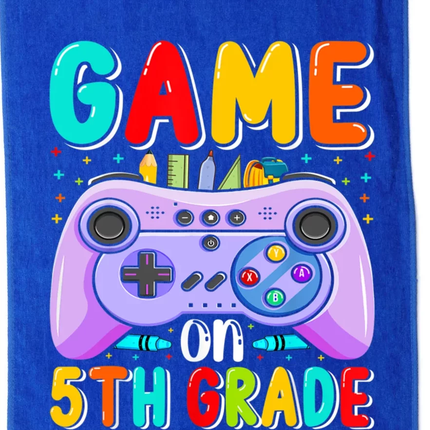 Game On 5Th Grade First Day Of 5Th Grade Back To Gift Platinum Collection Golf Towel