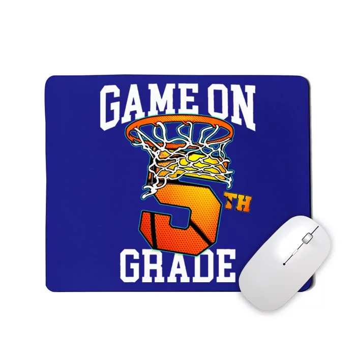 Game On 5th Grade Basketball Back To School Student Mousepad