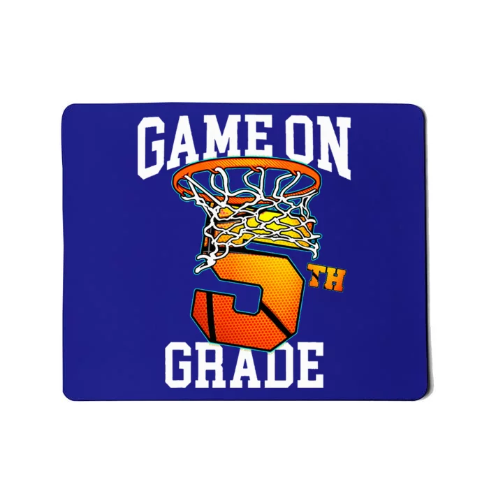 Game On 5th Grade Basketball Back To School Student Mousepad