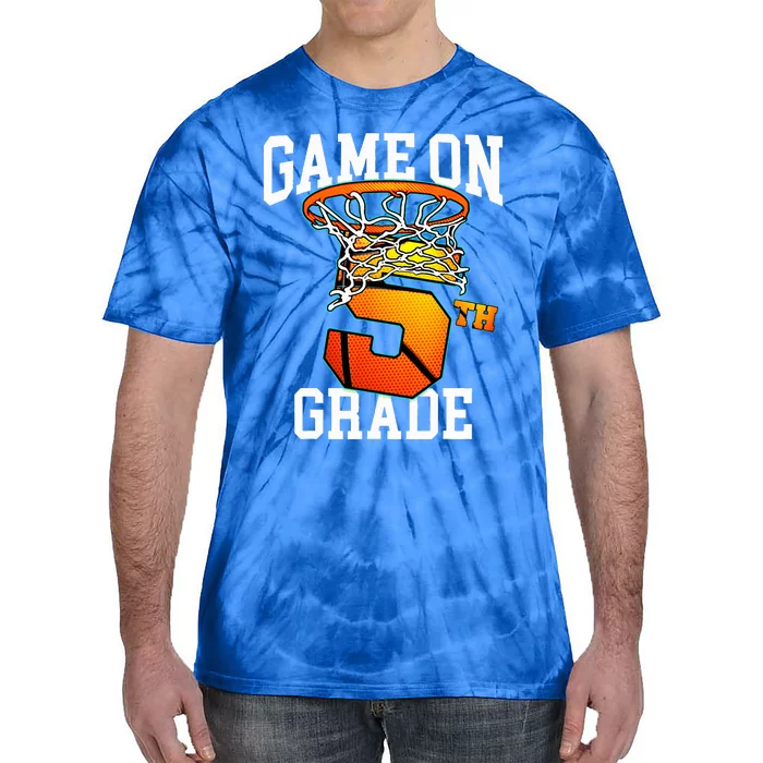 Game On 5th Grade Basketball Back To School Student Tie-Dye T-Shirt