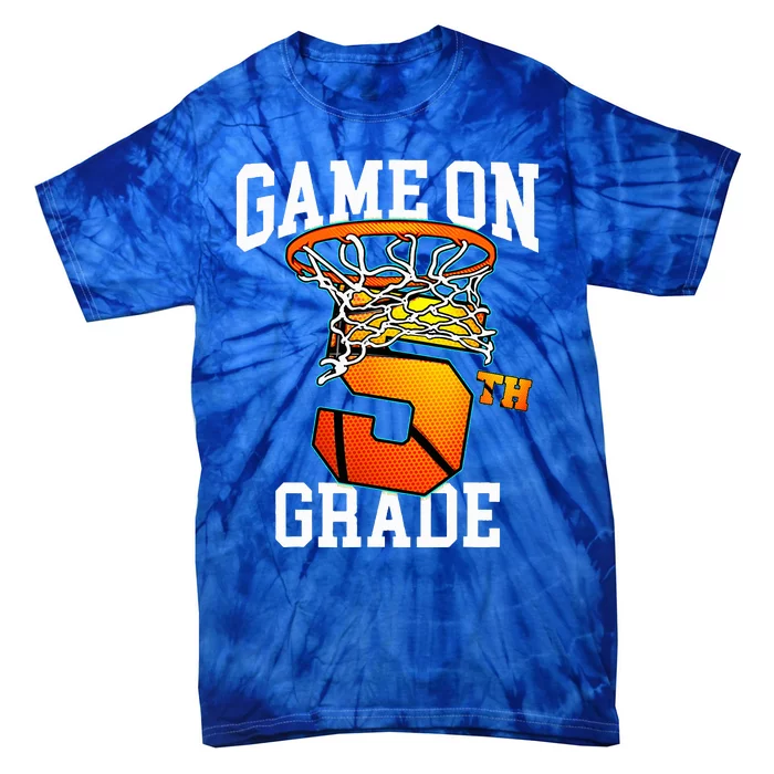 Game On 5th Grade Basketball Back To School Student Tie-Dye T-Shirt