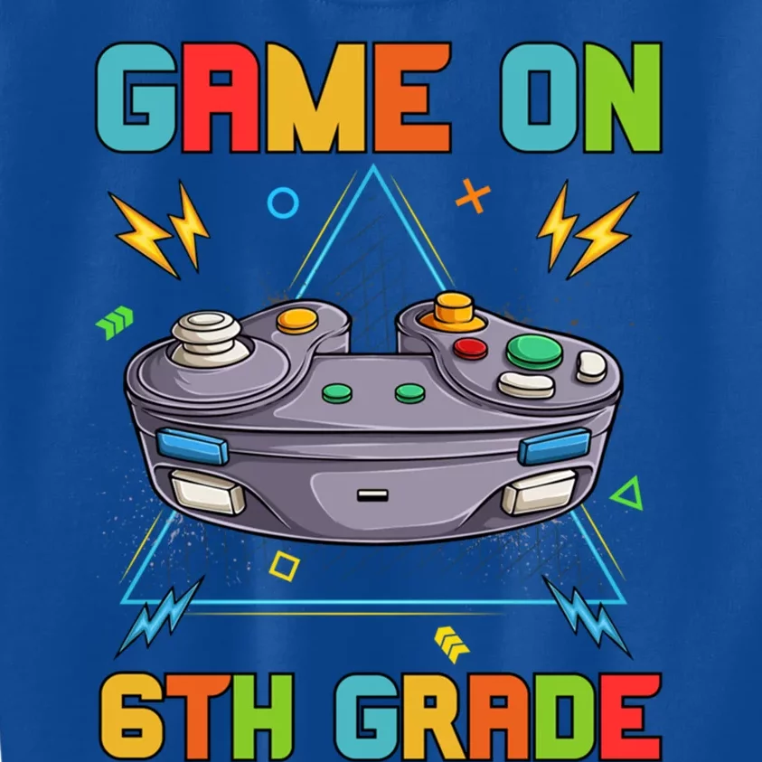 Game On 6Th Grade Funny Back To School 6Th Grade Video Games Gift Kids Sweatshirt