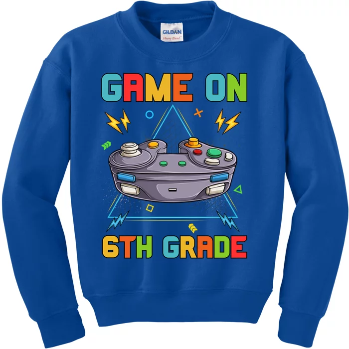 Game On 6Th Grade Funny Back To School 6Th Grade Video Games Gift Kids Sweatshirt