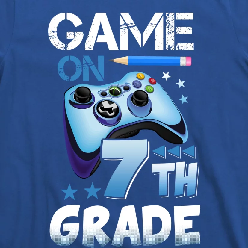 Game On 7Th Grade First Day Gamer Back To School Gift T-Shirt