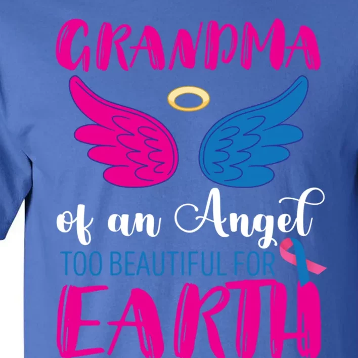 Grandma Of An Angel Miscarriage Awareness Infant Loss Gift Tall T-Shirt