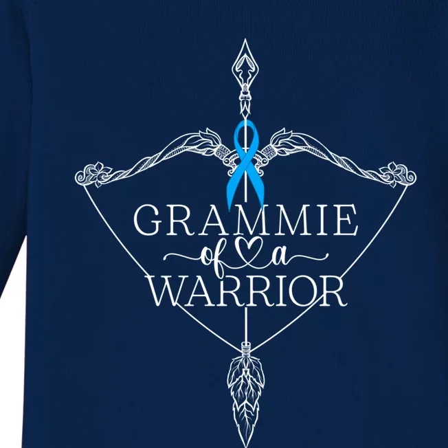 Grammie Of A Warrior Prostate Cancer Awareness Support Squad Gift Baby Long Sleeve Bodysuit