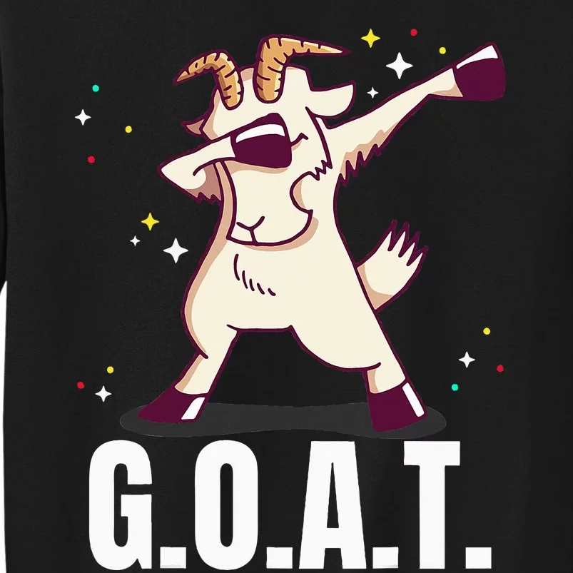 Greatest Of All Time G.O.A.T. Funny Goat Dab Dancing Design Sweatshirt