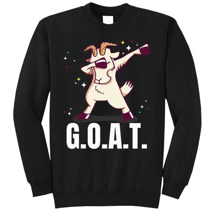 Greatest Of All Time G.O.A.T. Funny Goat Dab Dancing Design Sweatshirt