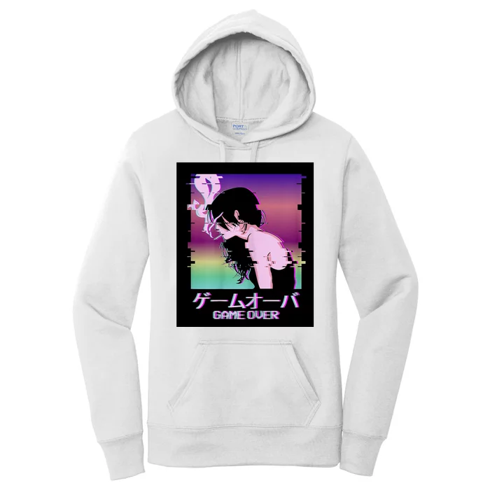 Game Over Anime Women's Pullover Hoodie