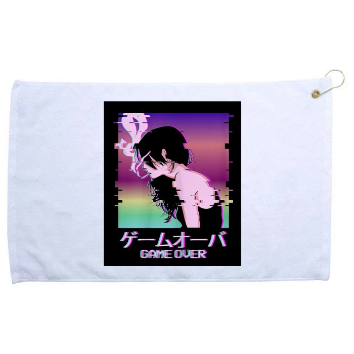 Game Over Anime Grommeted Golf Towel