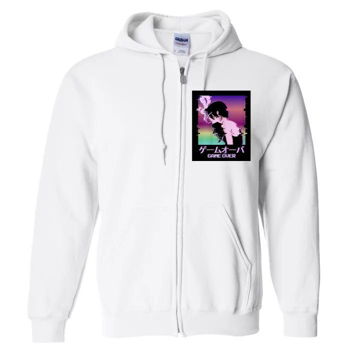 Game Over Anime Full Zip Hoodie