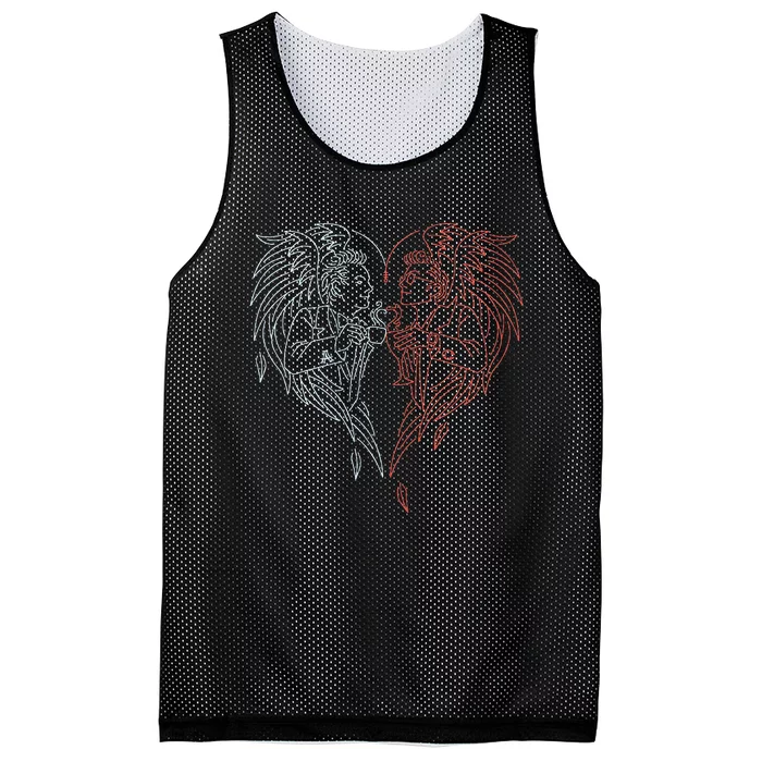 Good Omens A Toast To The World Mesh Reversible Basketball Jersey Tank